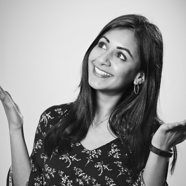 Smiling person.